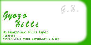 gyozo willi business card